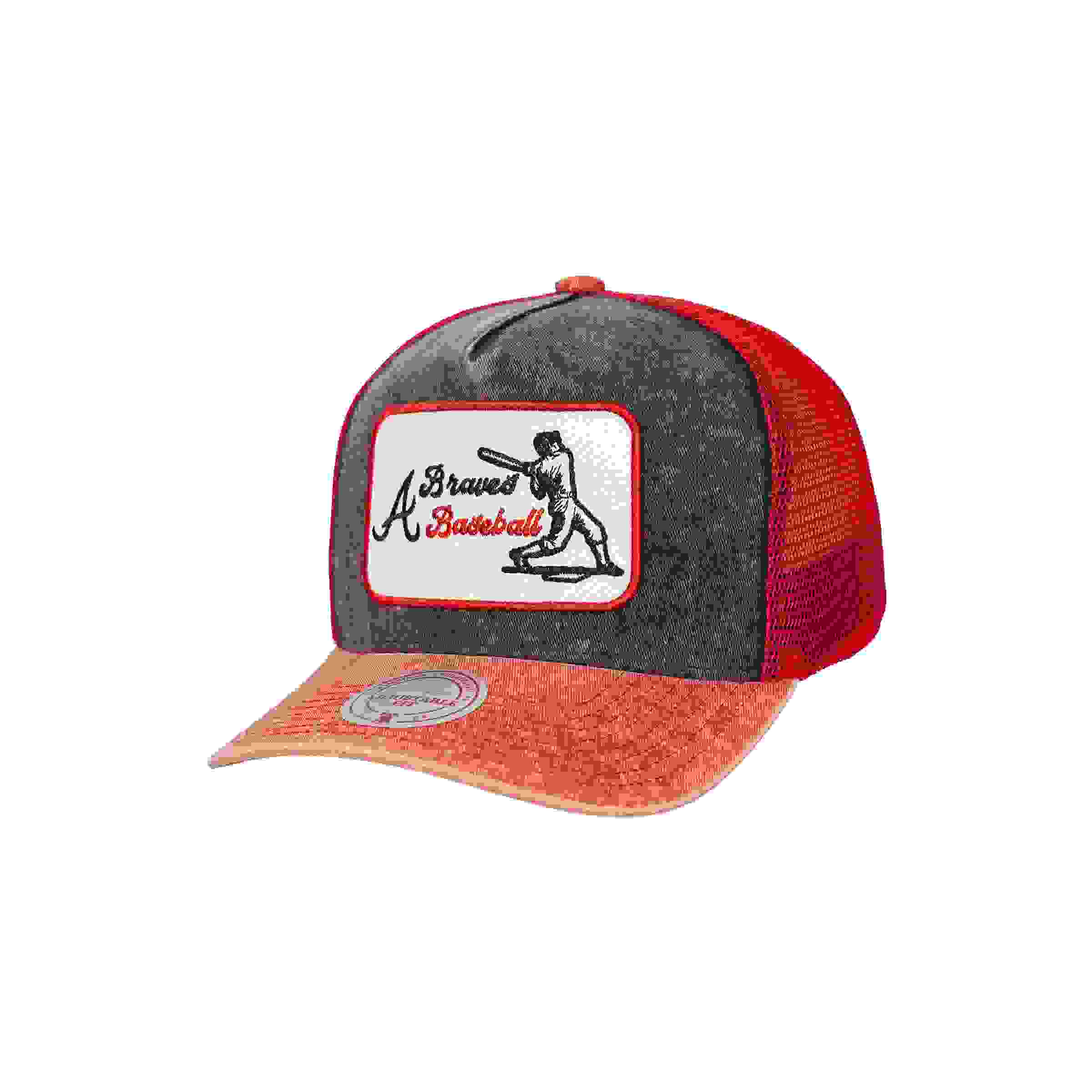 Mitchell & Ness Atlanta Braves Hometown Trucker Navy Snapback Hat